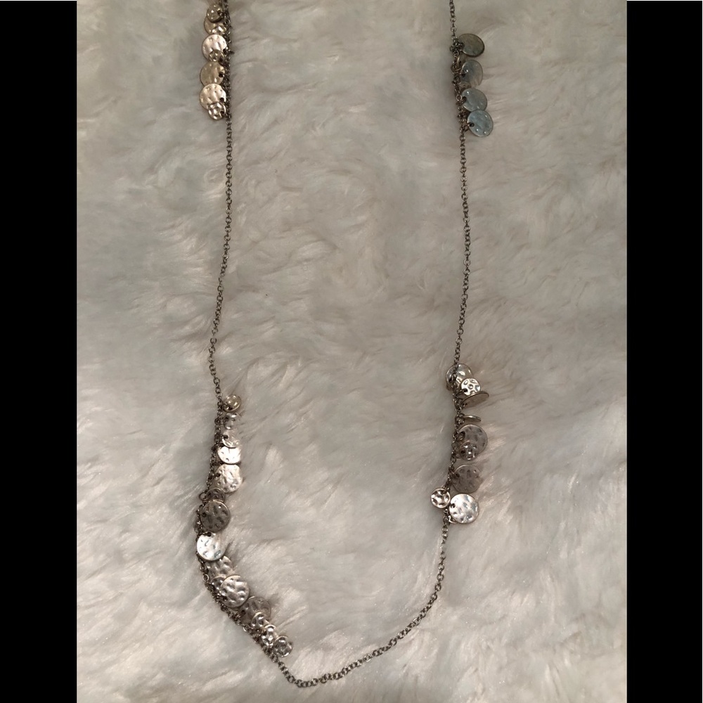 Silver charm necklace